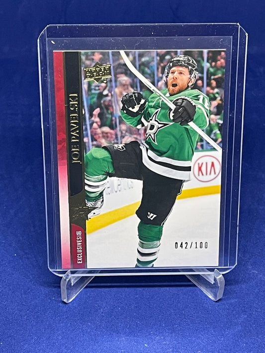 JOE PAVELSKI 2020-21 UPPER DECK SERIES ONE UD EXCLUSIVES GOLD #D 42/100