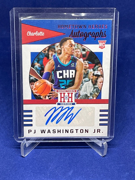 PJ WASHINGTON JR 2019-20 PANINI CHRONICLES HOME TOWN HEROES AUTO RC