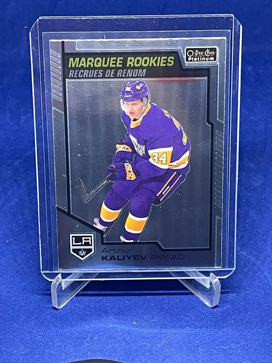 ARTHUR KALIYEV 2020-21 O-PEE-CHEE PLATINUM MARQUEE ROOKIES RC #192