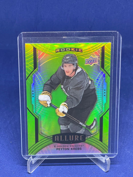PEYTON KREBS 2020-21 UPPER DECK ALLURE GREEN QUARTZ ROOKIE RC #D 52/99
