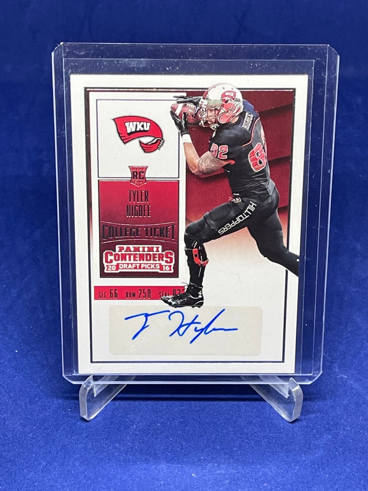 TYLER HIGBEE 2016 PANINI CONTENDERS DRAFT PICKS COLLEGE TICKET AUTO RC #348