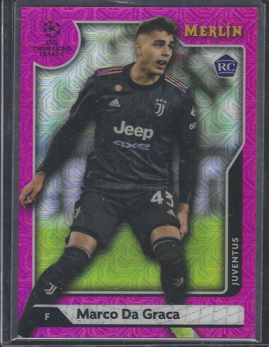 MARCO DA GRACA 2021-22 TOPPS MERLIN PINK MOJO REFRACTOR ROOKIE RC #D 169/275