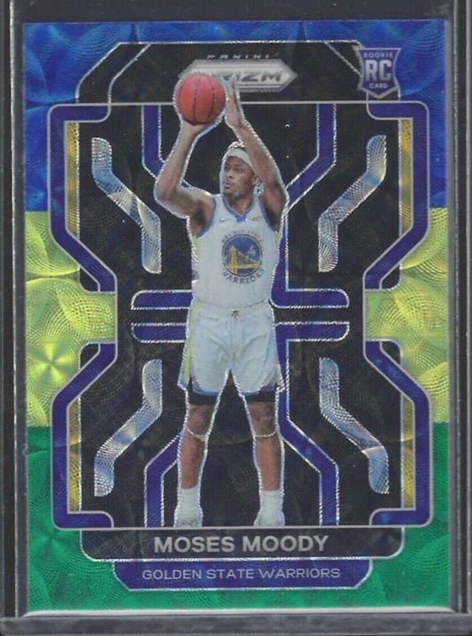 MOSES MOODY 2021-22 PANINI PRIZM TRI COLOR CHOICE PRIZM ROOKIE RC #308