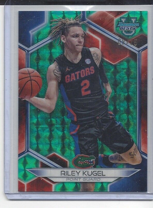 RILEY KUGEL 2023 BOWMANS BEST TEAL GEOMETRIC REFRACTOR FLORIDA #D 9/15