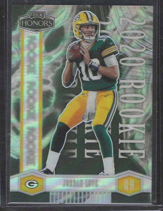 JORDAN LOVE 2020 PANINI HONORS SILVER PRIZM ROOKIE RC #D 11/70
