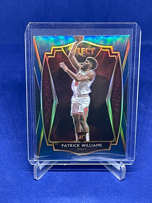 PATRICK WILLIAMS 2020-21 PANINI SELECT PREMIER LEVEL BLUE PRIZM ROOKIE RC #185