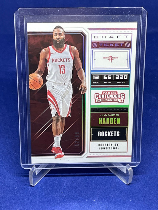 JAMES HARDEN 2018 PANINI CONTENDERS DRAFT PICKS DRAFT TICKET #D 12/99