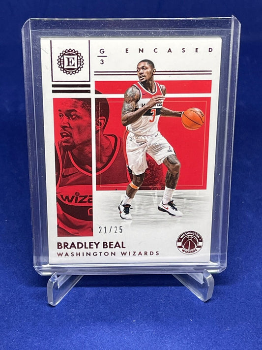 BRADLEY BEAL 2017-18 PANINI ENCASED RED #D 21/25