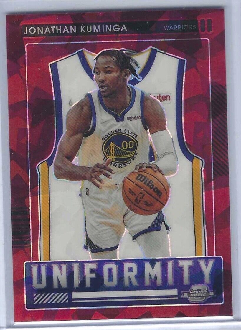 JONATHAN KUMINGA 2021 PANINI OPTIC CONTENDERS RED CRACKED ICE UNIFORMITY RC #25