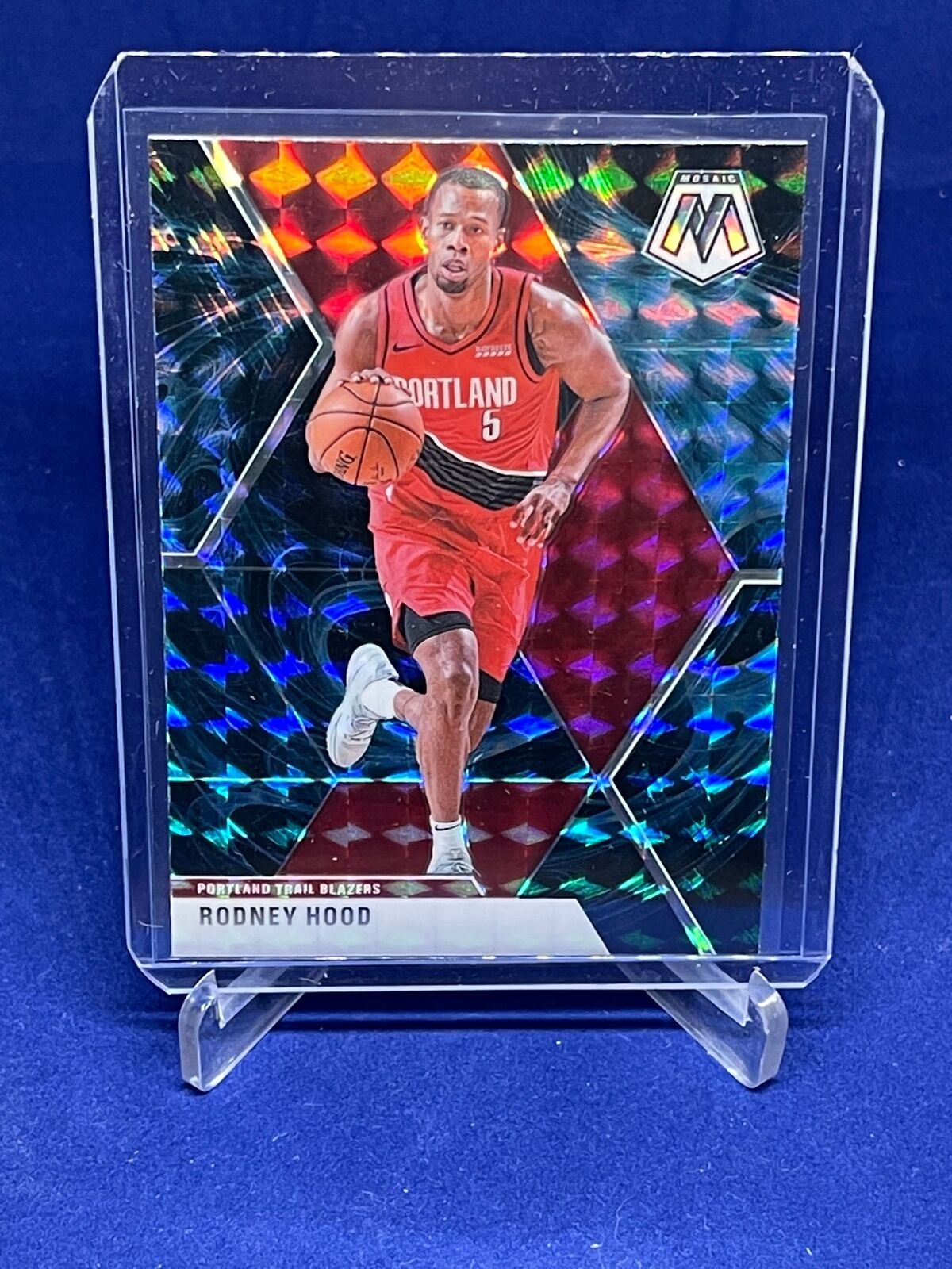 RODNEY HOOD 2019-20 PANINI MOSAIC GENESIS PRIZM SSP #35