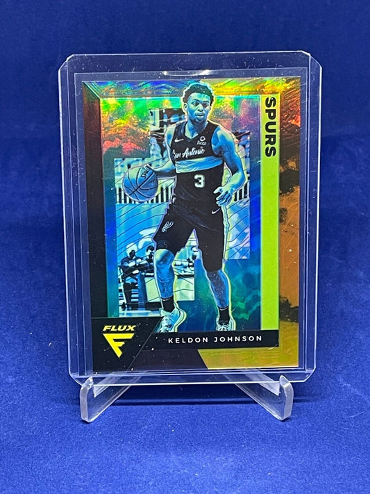 KELDON JOHNSON 2020-21 PANINI FLUX ORANGE PRIZM #D 35/49