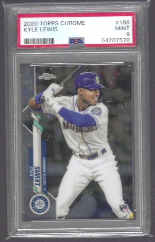 KYLE LEWIS 2020 TOPPS CHROME ROOKIE RC PSA 9 MINT