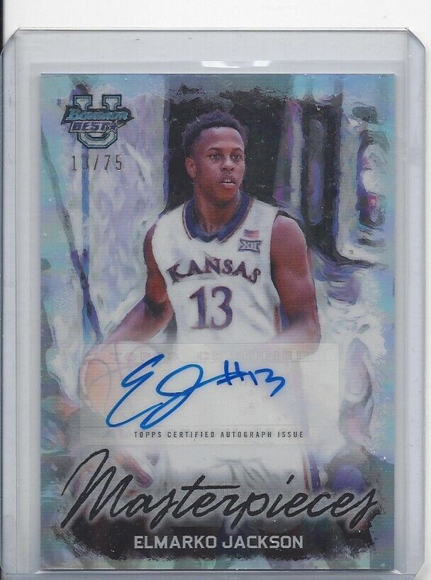 1/1 ELMARKO JACKSON 2023 BOWMANS BEST MASTERPIECES REFRACTOR AUTO 13/75 JSY #13!