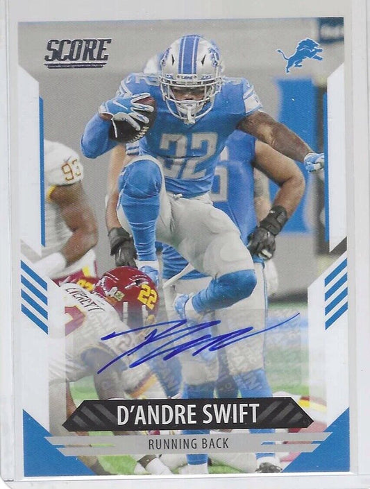 D'ANDRE SWIFT 2021 PANINI SCORE AUTO #133
