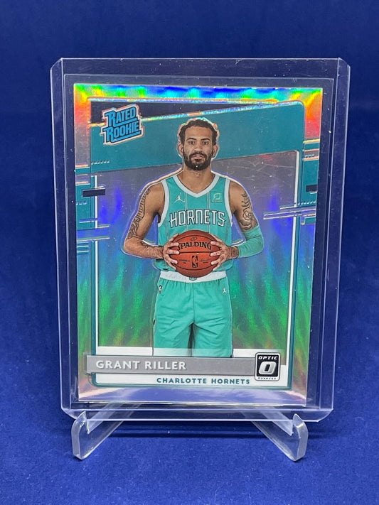 GRANT RILLER 2020-21 PANINI DONRUSS OPTIC RATED ROOKIE HOLO PRIZM RC #200