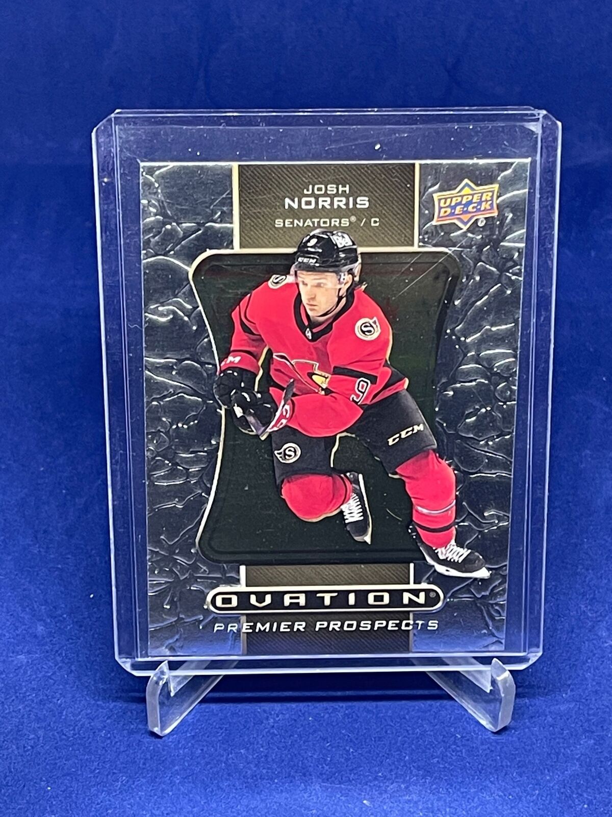 JOSH NORRIS 2020-21 UPPER DECK EXTENDED SERIES OVATION PREMIER PROSPECTS RC /50
