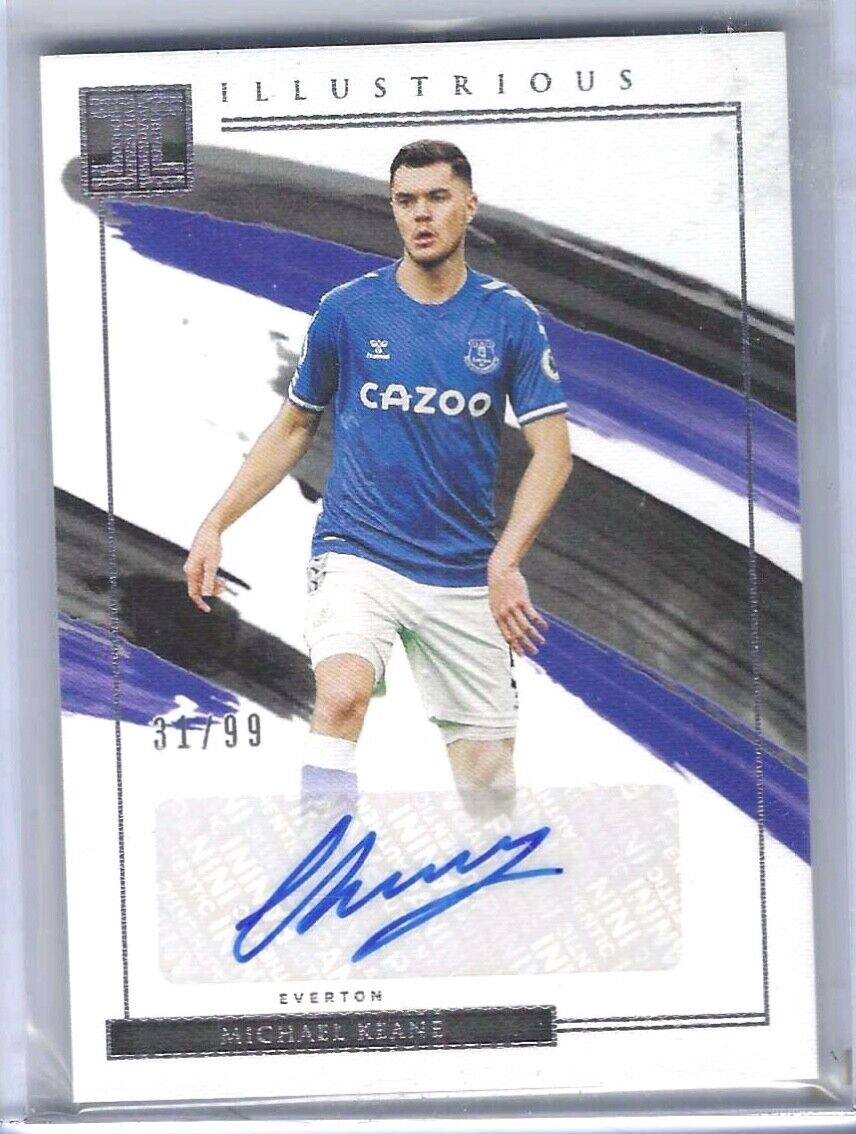 MICHAEL KEANE 2020-21 PANINI IMPECCABLE ILLUSTRIOUS EVERTON AUTO #D 31/99