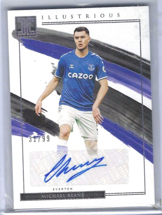 MICHAEL KEANE 2020-21 PANINI IMPECCABLE ILLUSTRIOUS EVERTON AUTO #D 31/99