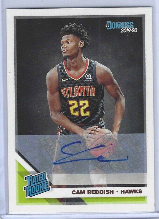 CAM REDDISH 2019-20 PANINI DONRUSS RATED ROOKIE AUTO RC #209