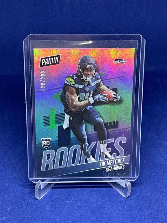 DK METCALF 2019 PANINI THE NATIONAL ROOKIES RC #D 99/299