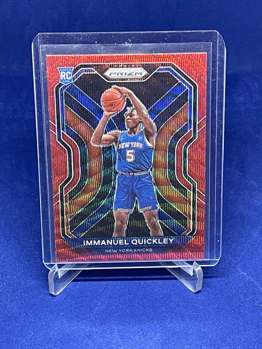 IMMANUEL QUICKLEY 2020-21 PANINI PRIZM RUBY WAVE PRIZM ROOKIE RC #296