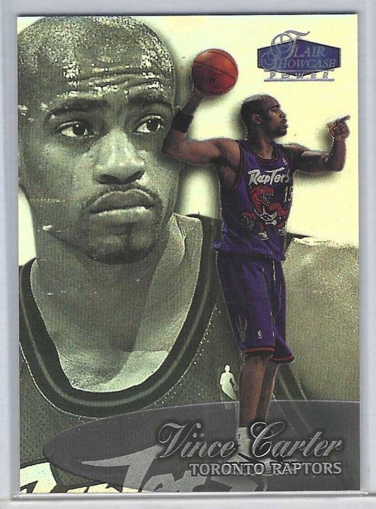VINCE CARTER 1999-99 FLEER FLAIR SHOWCASE POWER ROOKIE RC #25