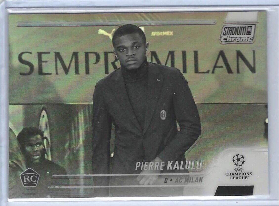 PIERRE KALULU 2021-22 TOPPS STADIUM CLUB CHROME NEGATIVE REFRACTOR RC #D 088/299