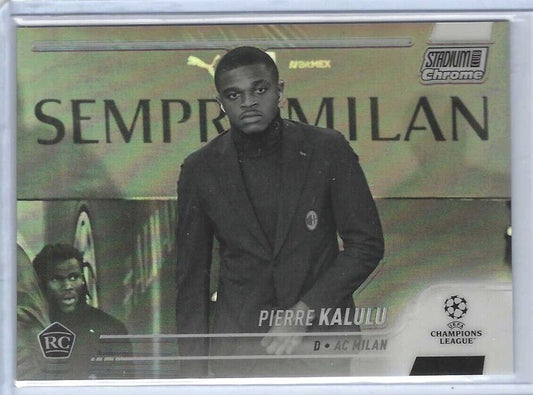 PIERRE KALULU 2021-22 TOPPS STADIUM CLUB CHROME NEGATIVE REFRACTOR RC #D 088/299