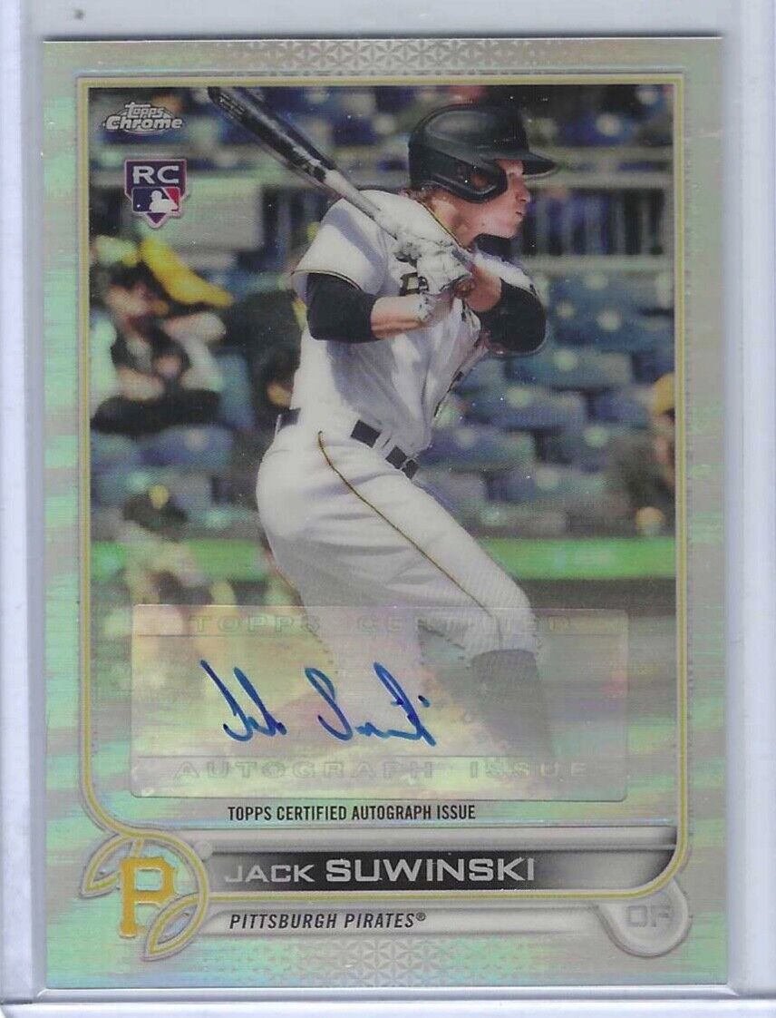 JACK SUWINKSKI 2022 TOPPS CHROME UPDATE REFRACTOR ROOKIE AUTO RC #AC-JSU