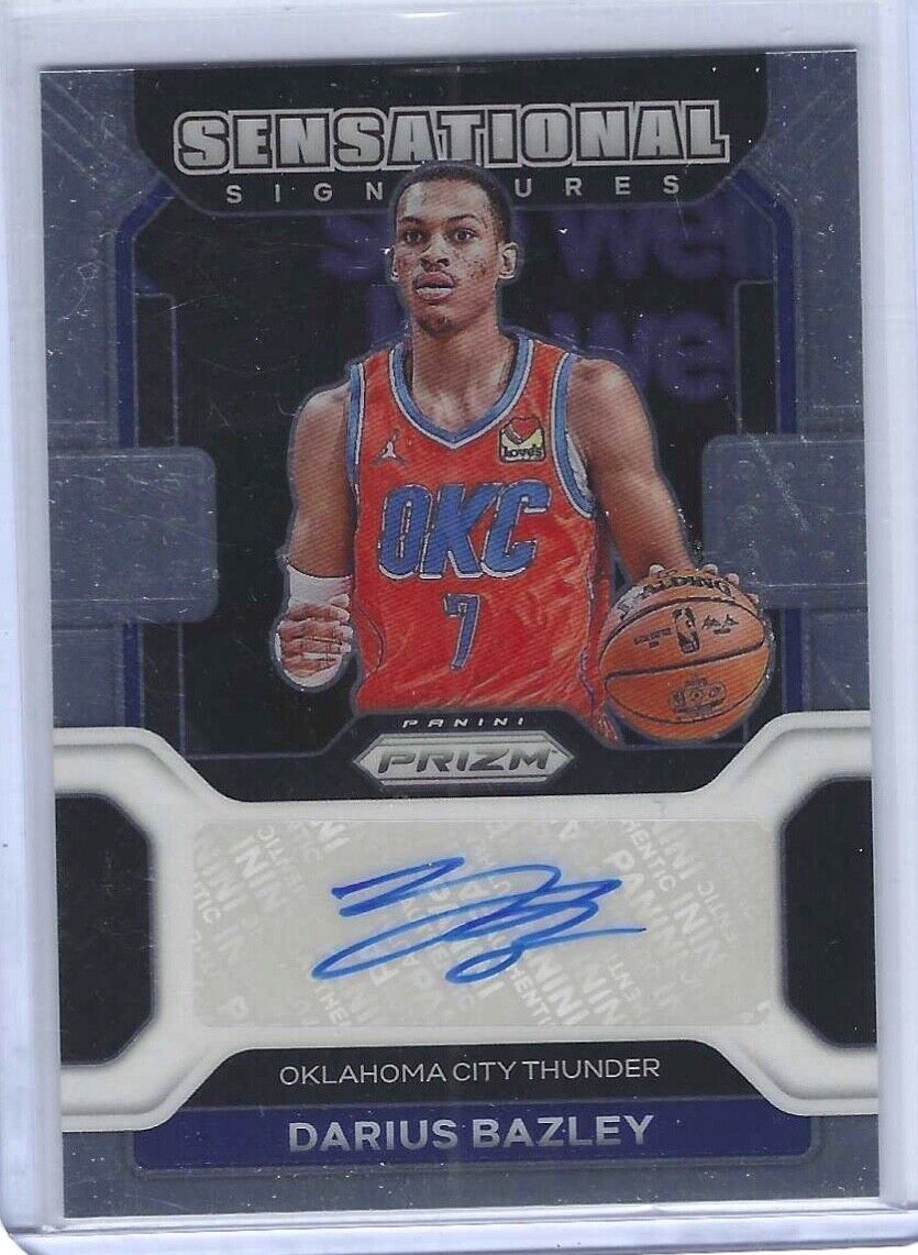 DARIUS BAZLEY 2021-22 PANINI PRIZM SENSATIONAL SIGNATURES AUTO #SS-DBZ