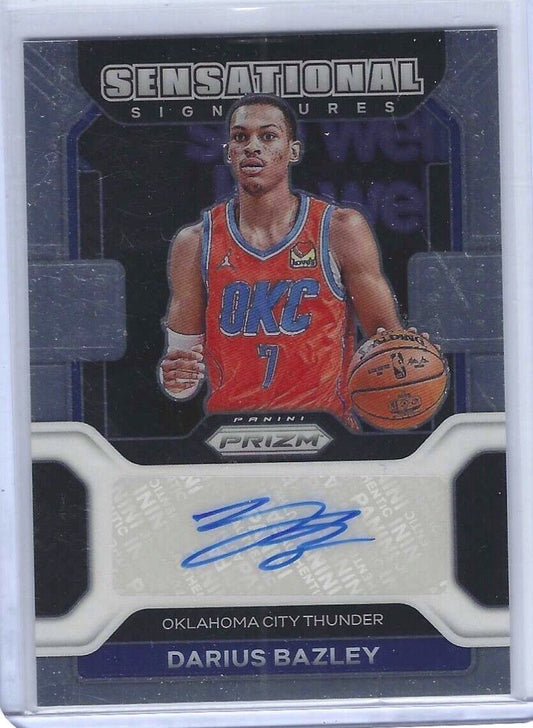 DARIUS BAZLEY 2021-22 PANINI PRIZM SENSATIONAL SIGNATURES AUTO #SS-DBZ