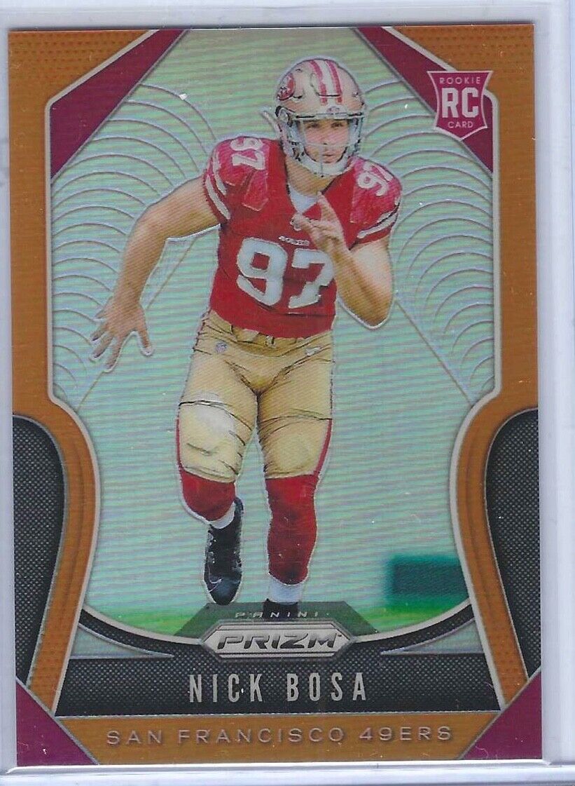 NICK BOSA 2019 PANINI PRIZM ORANGE PRIZM ROOKIE RC #D 228/249