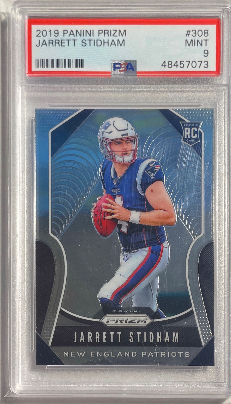 JARRETT STIDHAM 2019 PANINI PRIZM ROOKIE RC #308 PSA 9 MINT
