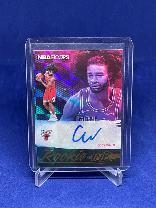 COBY WHITE 2019-20 PANINI NBA HOOPS ROOKIE INK RC AUTO
