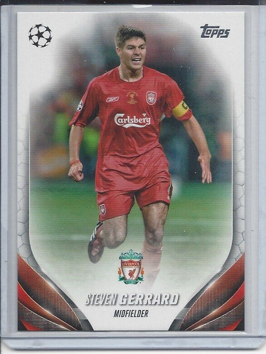 STEVEN GERRARD 2023-24 TOPPS CLUB COMPETITIONS SSP PHOTO VARIATION #77