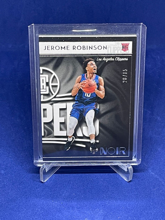 JEROME ROBINSON 2018-19 PANINI NOIR ICON EDITION ROOKIE RC #D 28/85