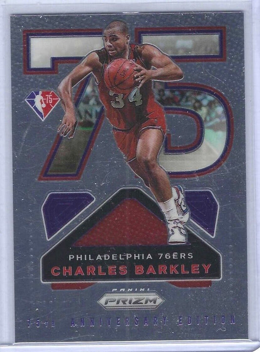 CHARLES BARKLEY 2021-22 PANINI PRIZM 75TH ANNIVERSARY EDITION SP #18