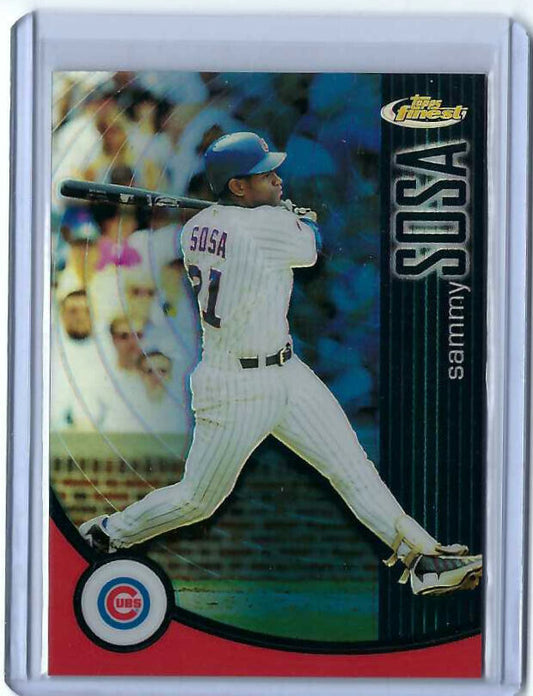 SAMY SOSA 2001 TOPPS FINEST REFRACTOR #D 199/399