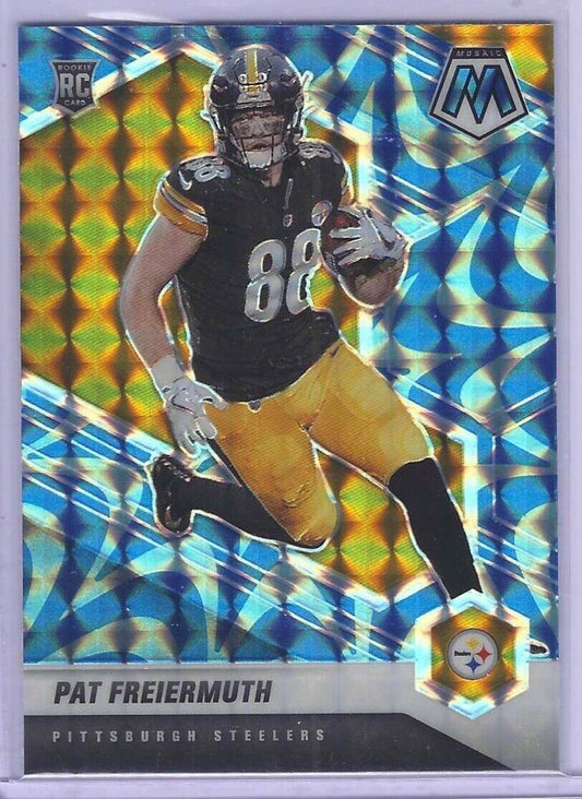 PAT FREIERMUTH 2021 PANINI MOSAIC BLUE REACTIVE PRIZM ROOKIE RC #332