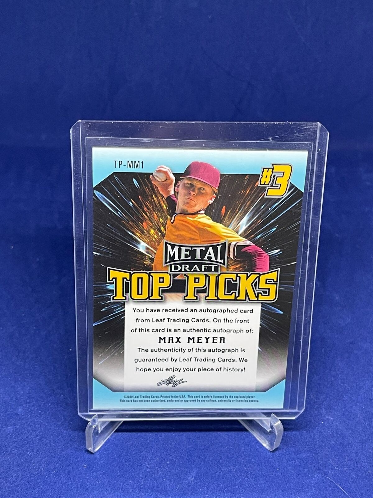 MAX MEYER 2020 LEAF METAL DRAFT TOP PICKS WAVE AUTO PROSPECT
