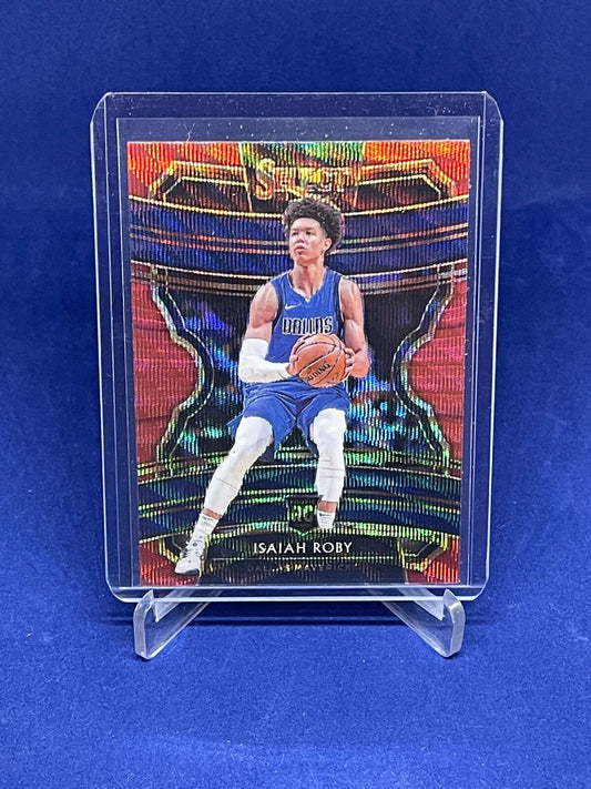 ISAIAH ROBY 2019-20 PANINI SELECT CONCOURSE RED WAVE PRIZM ROOKIE RC #62