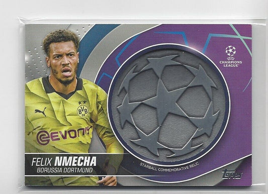 FELIX NMECHA 2023-24 TOPPS CLUB COMPETITIONS UCL STARBALL RELIC PATCH