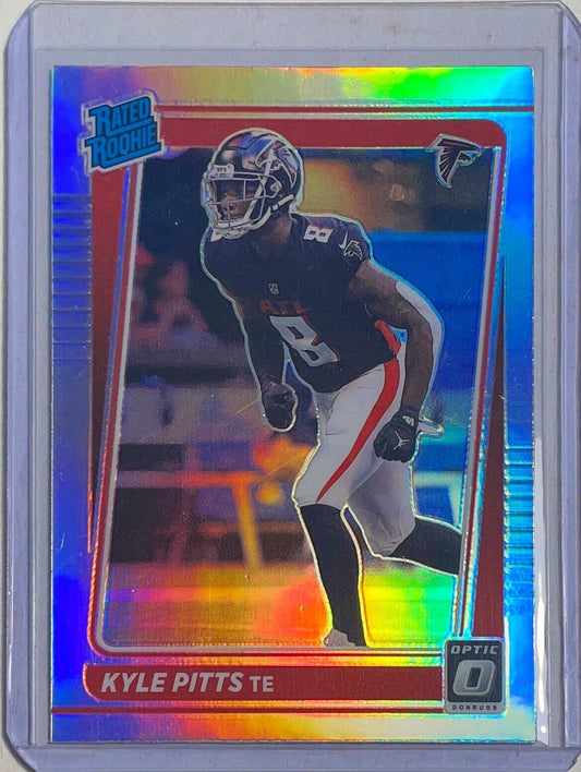KYLE PITTS 2021 PANINI DONRUSS OPTIC RATED ROOKIE HOLO PRIZM ROOKIE RC #211