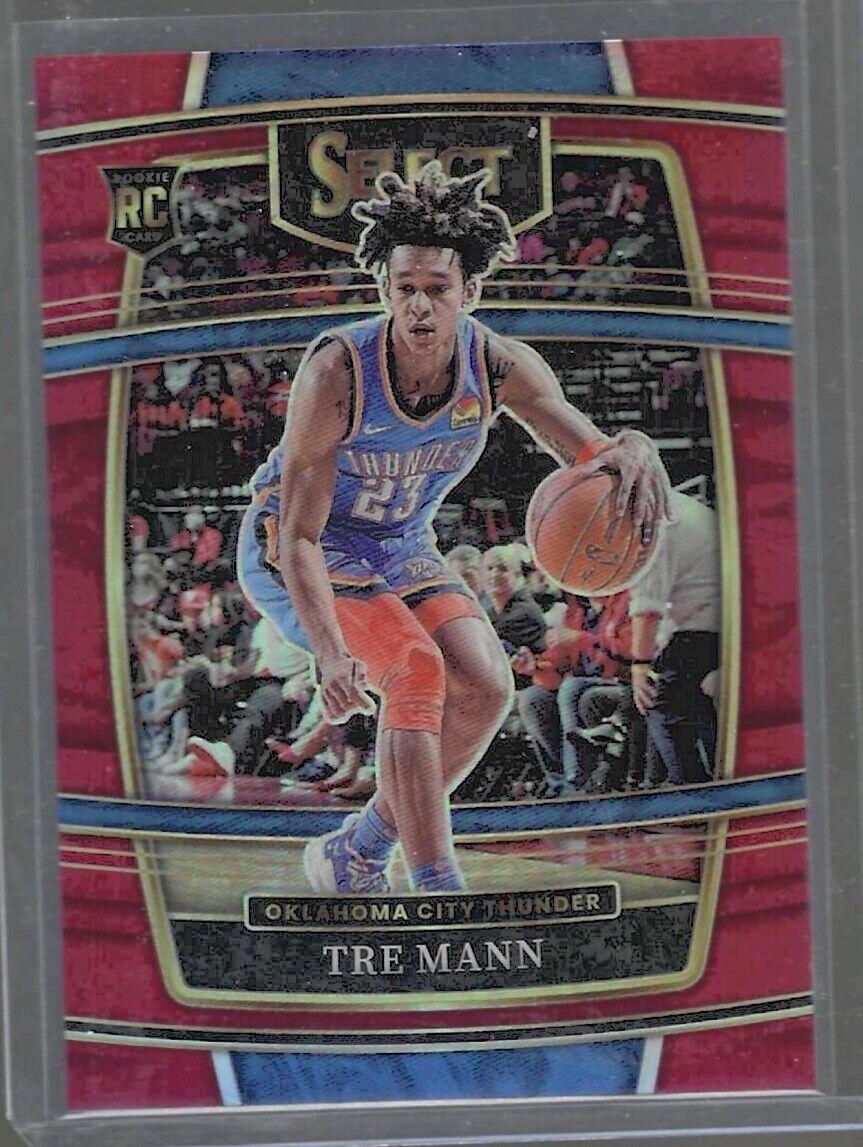 TRE MANN 2021-22 PANINI SELECT CONCOURSE RED PRIZM ROOKIE RC #D 151/199