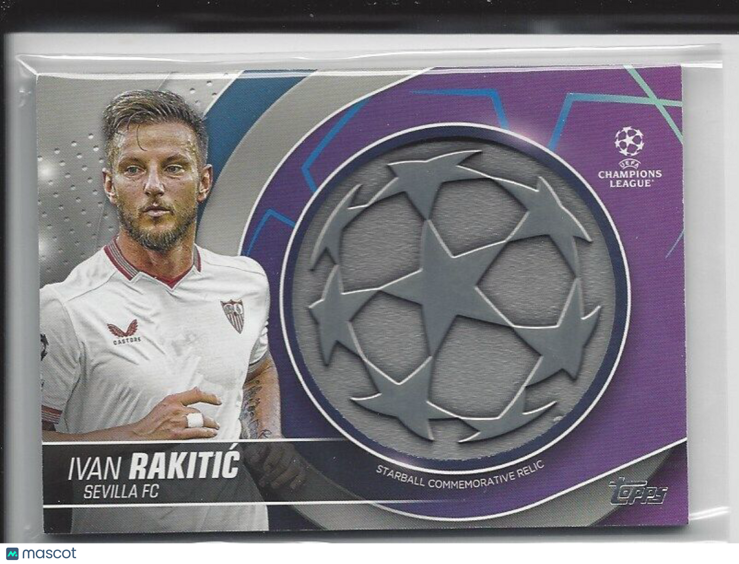 IVAN RAKITIC 2023-24 TOPPS CLUB COMPETITIONS UCL STARBALL RELIC PATCH