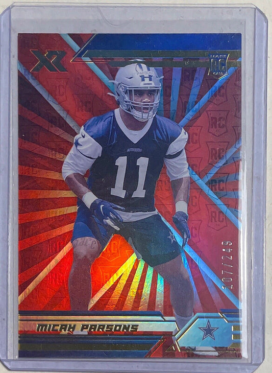 MICAH PARSONS 2021 PANINI XR RED ROOKIE RC #D 107/249