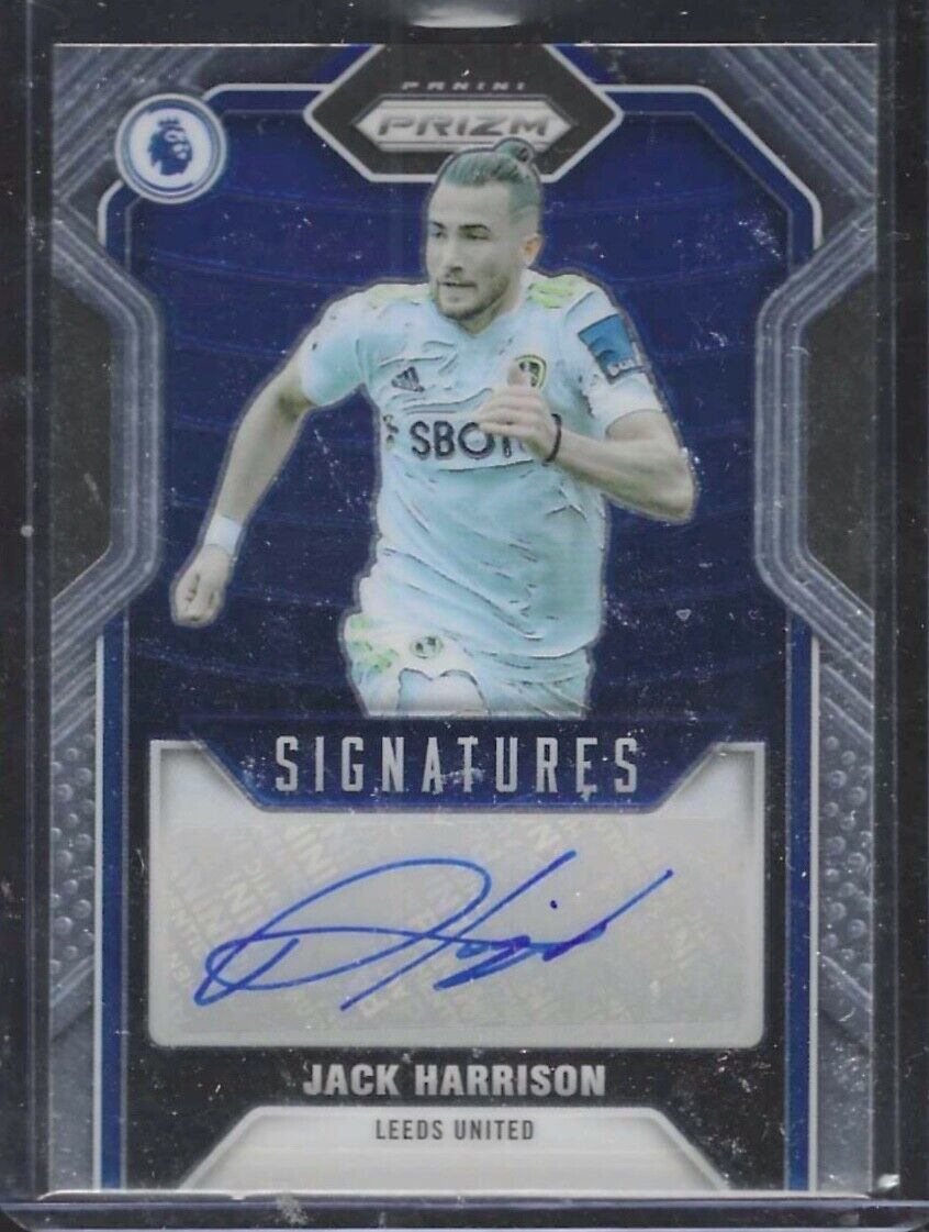JACK HARRISON 2021-22 PANINI PRIZM SIGNATURES LEEDS UNITED AUTO #S-JHN
