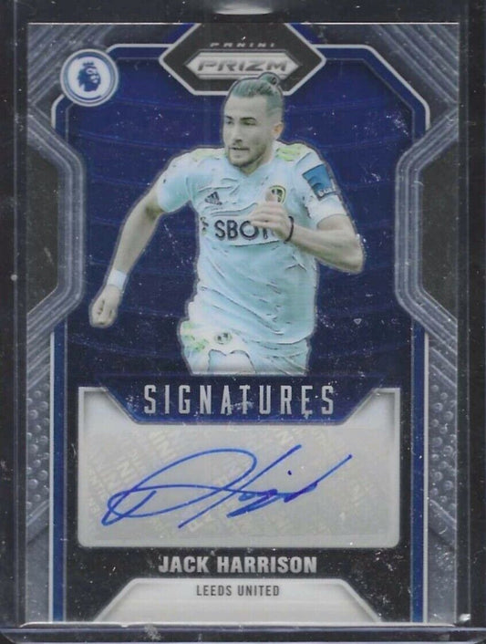 JACK HARRISON 2021-22 PANINI PRIZM SIGNATURES LEEDS UNITED AUTO #S-JHN