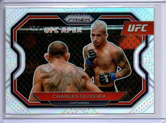 CHARLES OLIVEIRA 2021 PANINI PRIZM UFC SILVER PRIZM #174