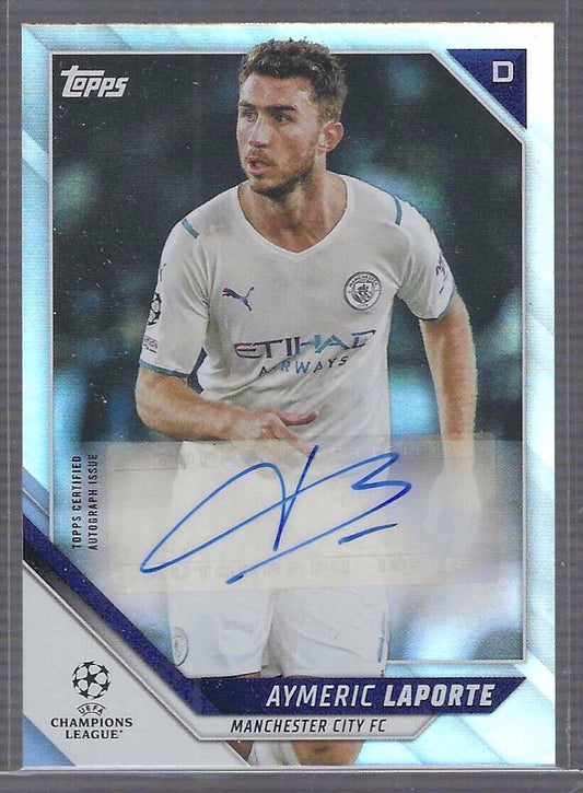 AYMERIC LAPORTE 2022 TOPPS CHAMPIONS LEAGUE SILVER FOIL AUTO SP RARE #BA-AL